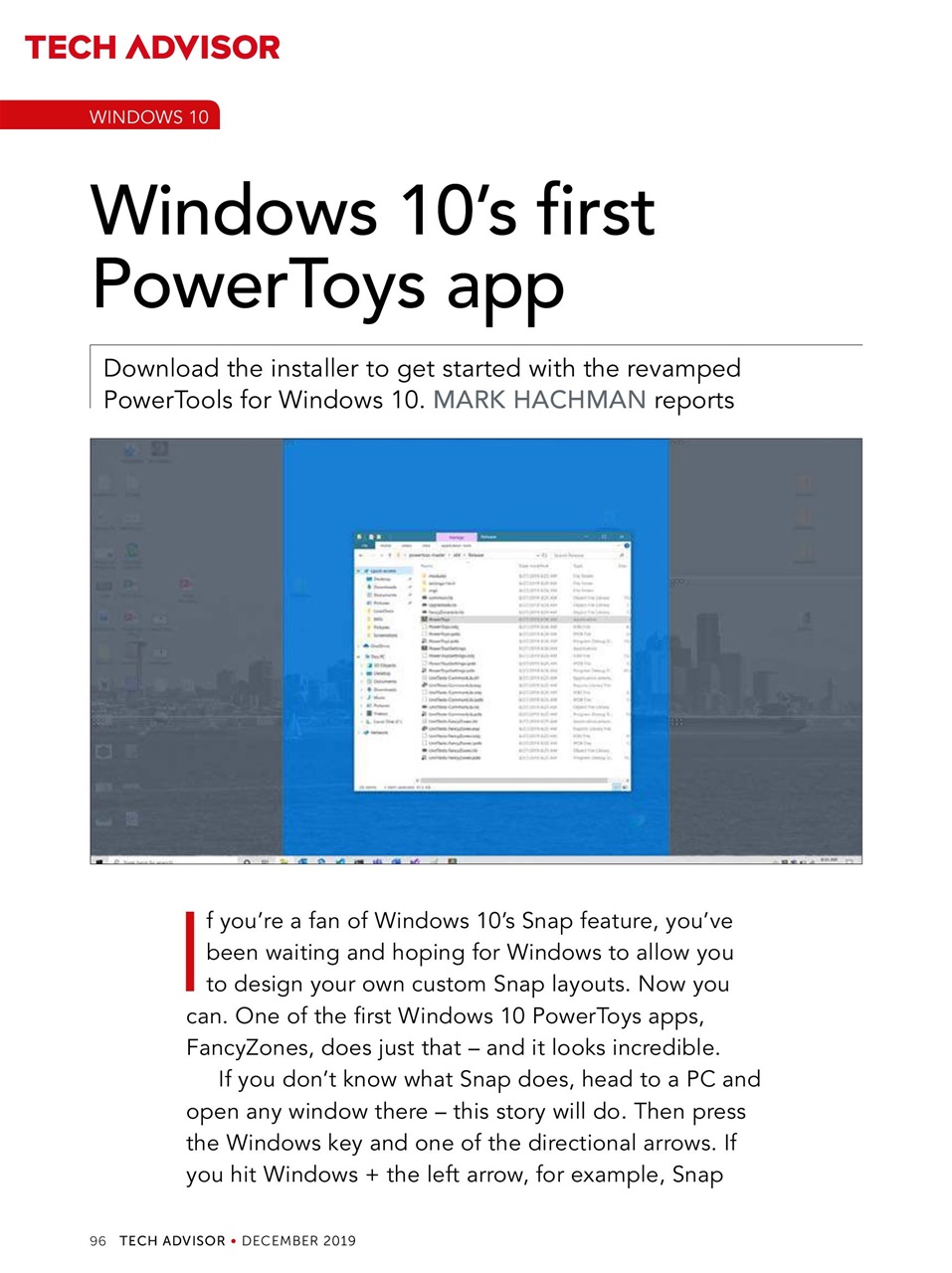 Tech Advisor Preview Pages