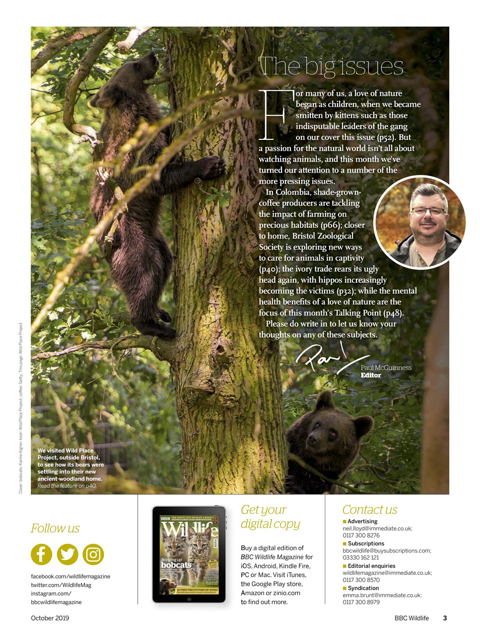 BBC Wildlife Magazine Preview Pages