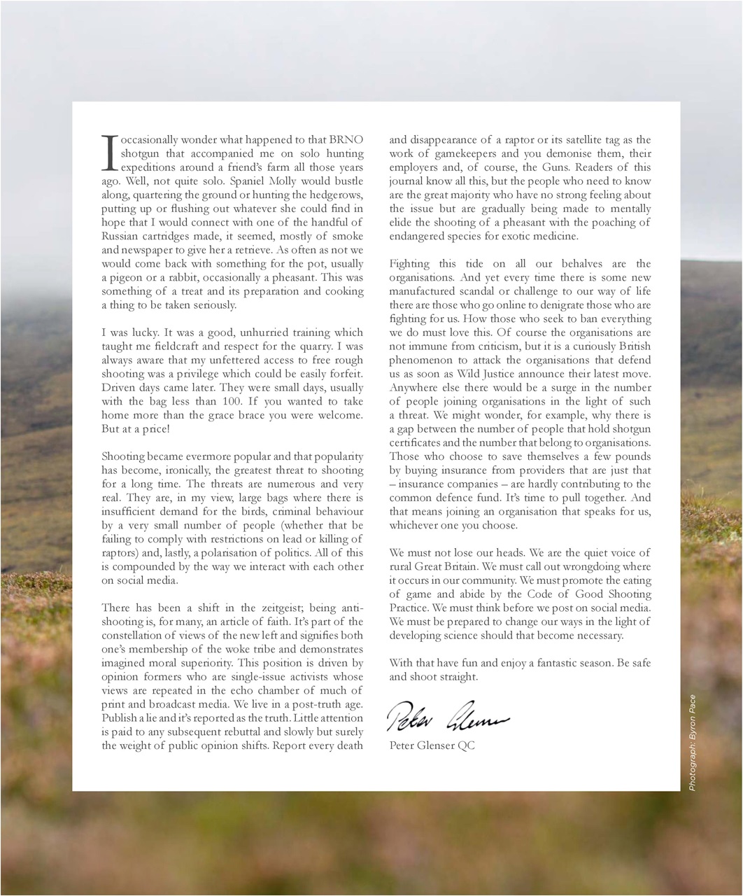 Fieldsports Journal Preview Pages