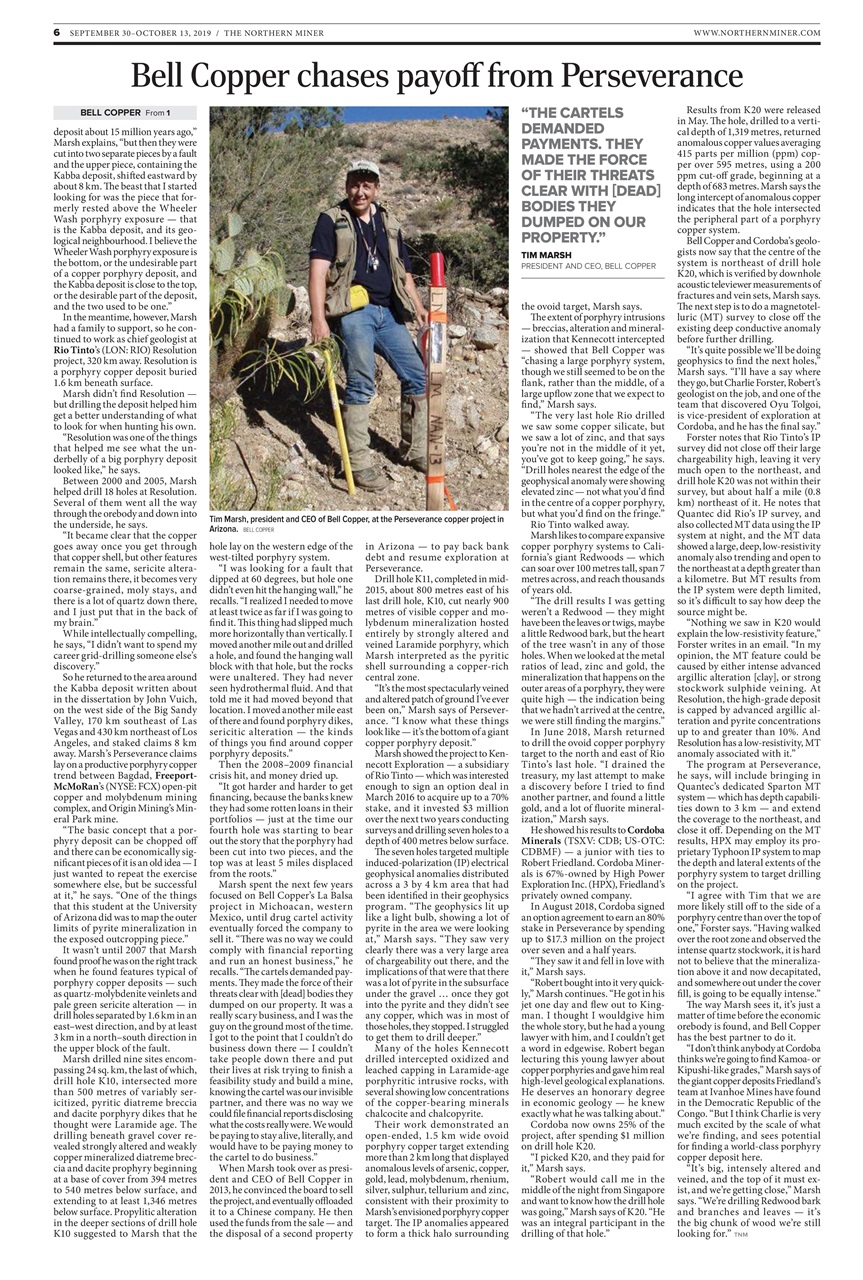 The Northern Miner Preview Pages