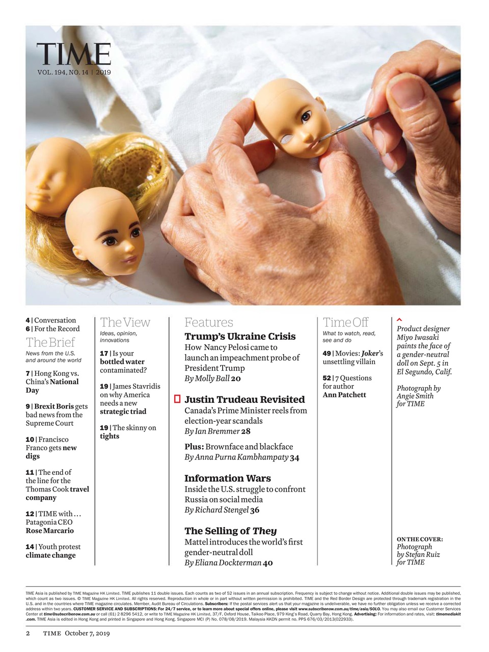 TIME Magazine Europe Preview Pages