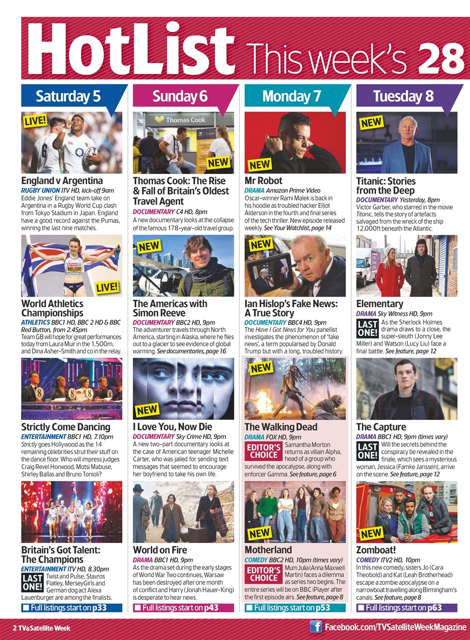 TV & Satellite Week Preview Pages