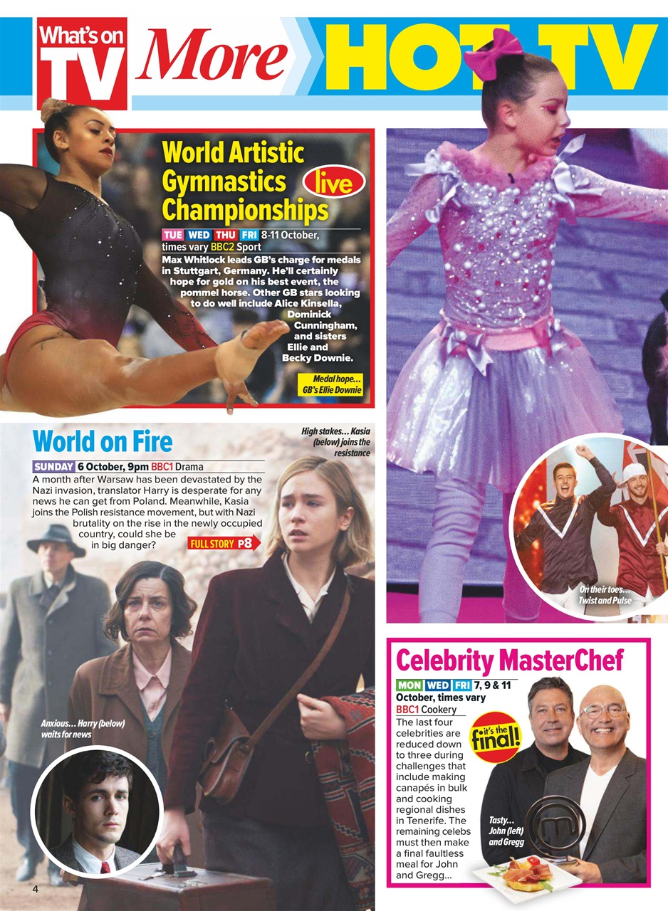 What's on TV Preview Pages