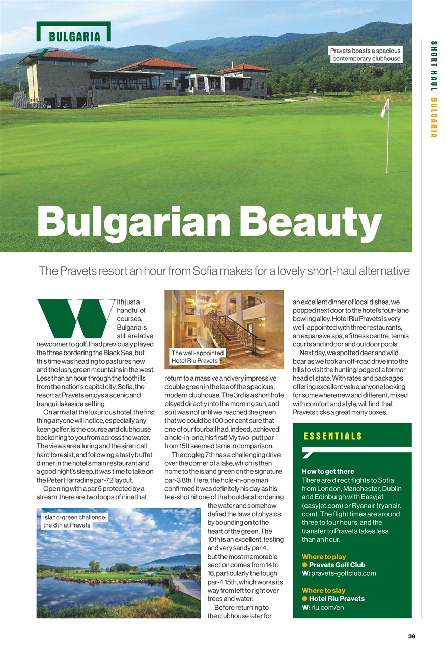 Golf Monthly Preview Pages