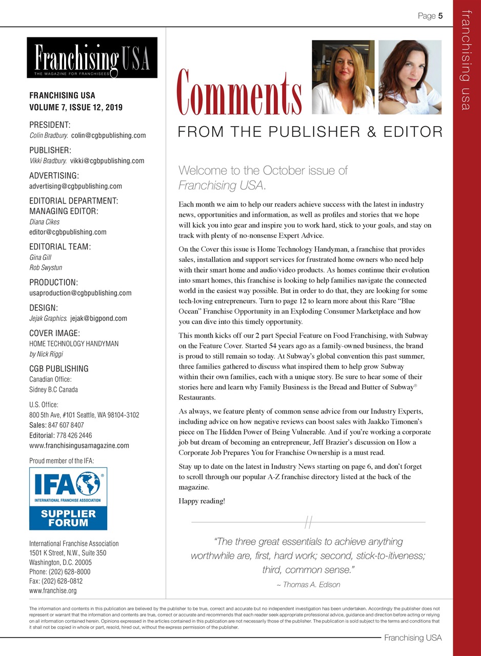 Franchising USA Preview Pages