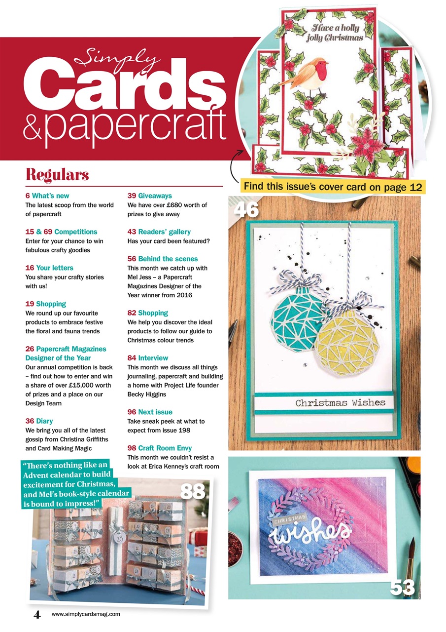 Simply Cards & Papercraft Preview Pages