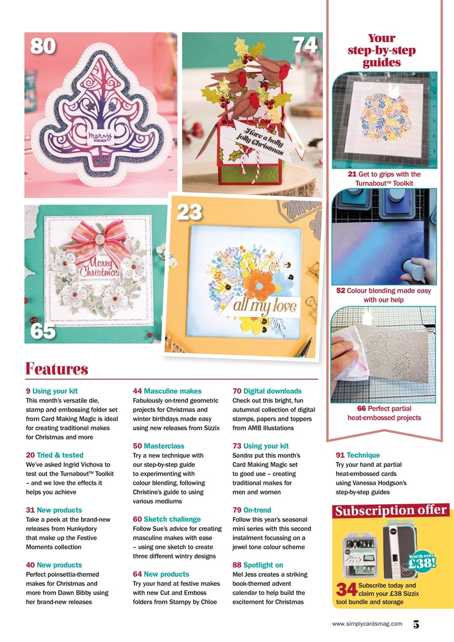 Simply Cards & Papercraft Preview Pages