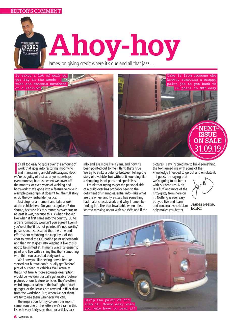 VW Camper Preview Pages