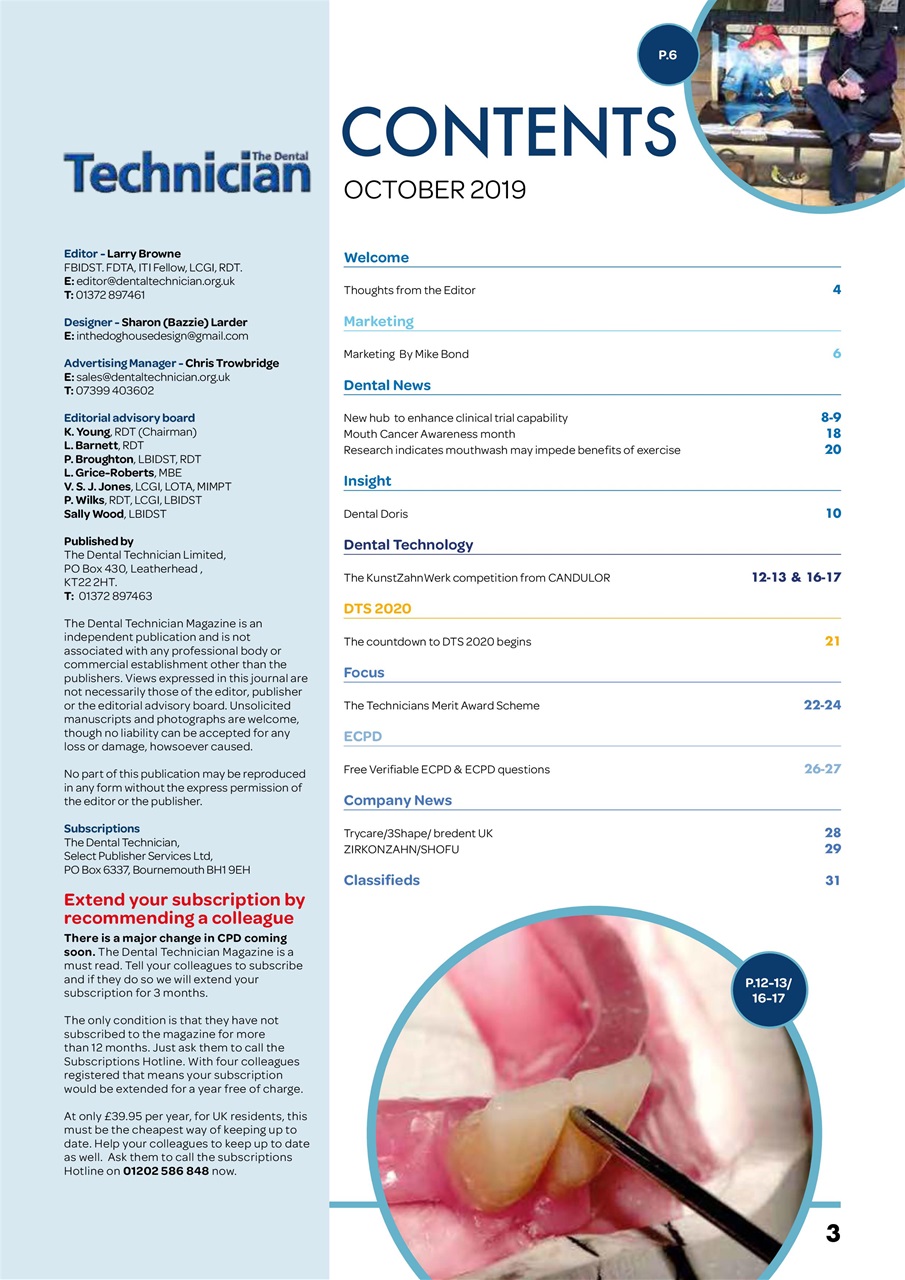 The Dental Technician Magazine Preview Pages