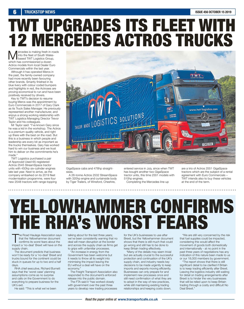 Truckstop News Preview Pages