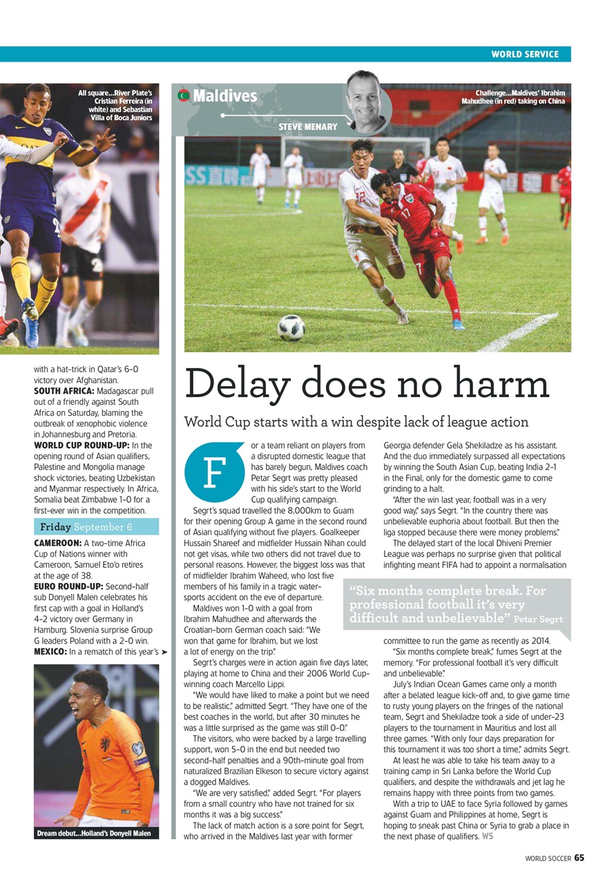 World Soccer Preview Pages