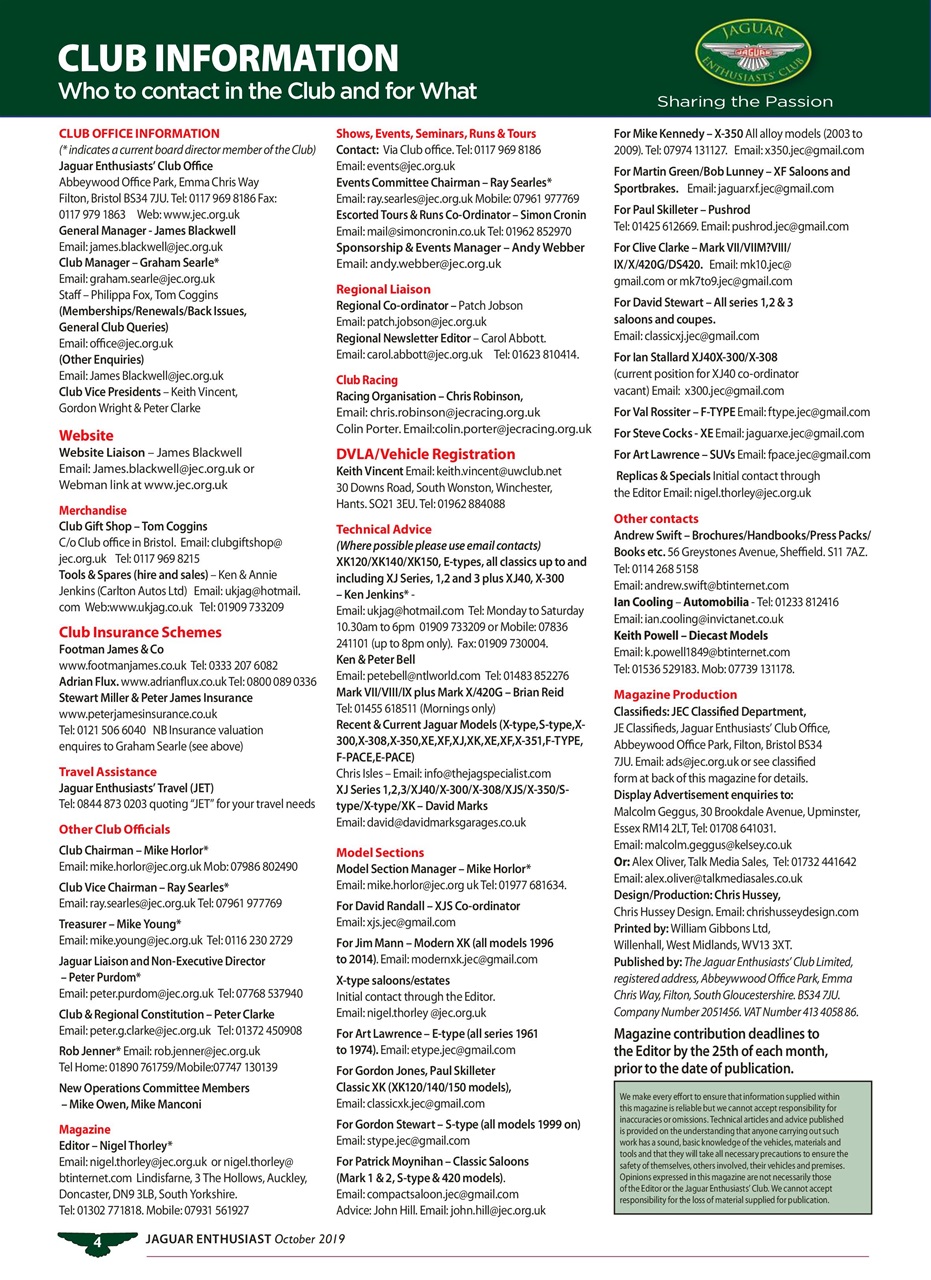 Jaguar Enthusiast Preview Pages