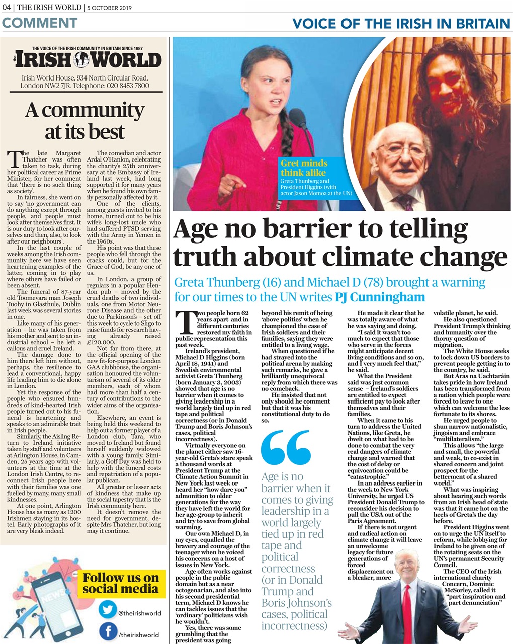 Irish World Preview Pages