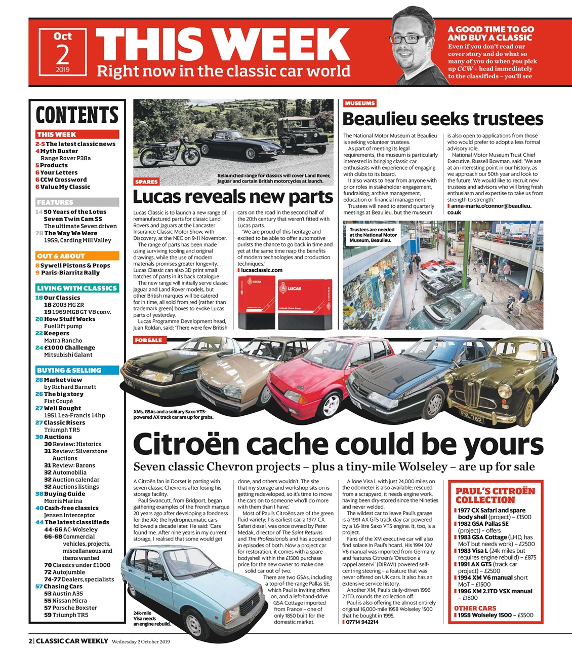 Classic Car Weekly Preview Pages