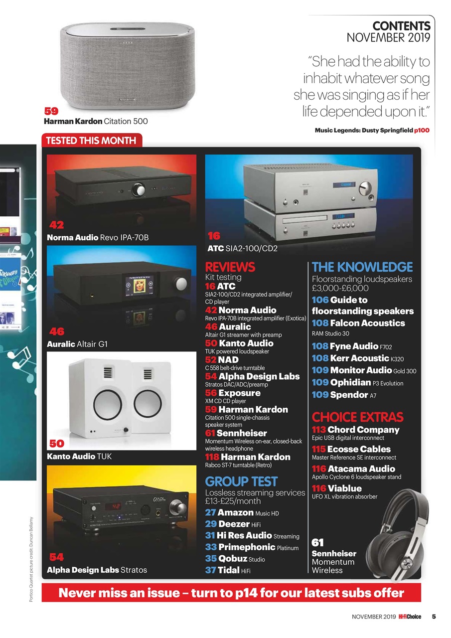 Hi-Fi Choice Preview Pages