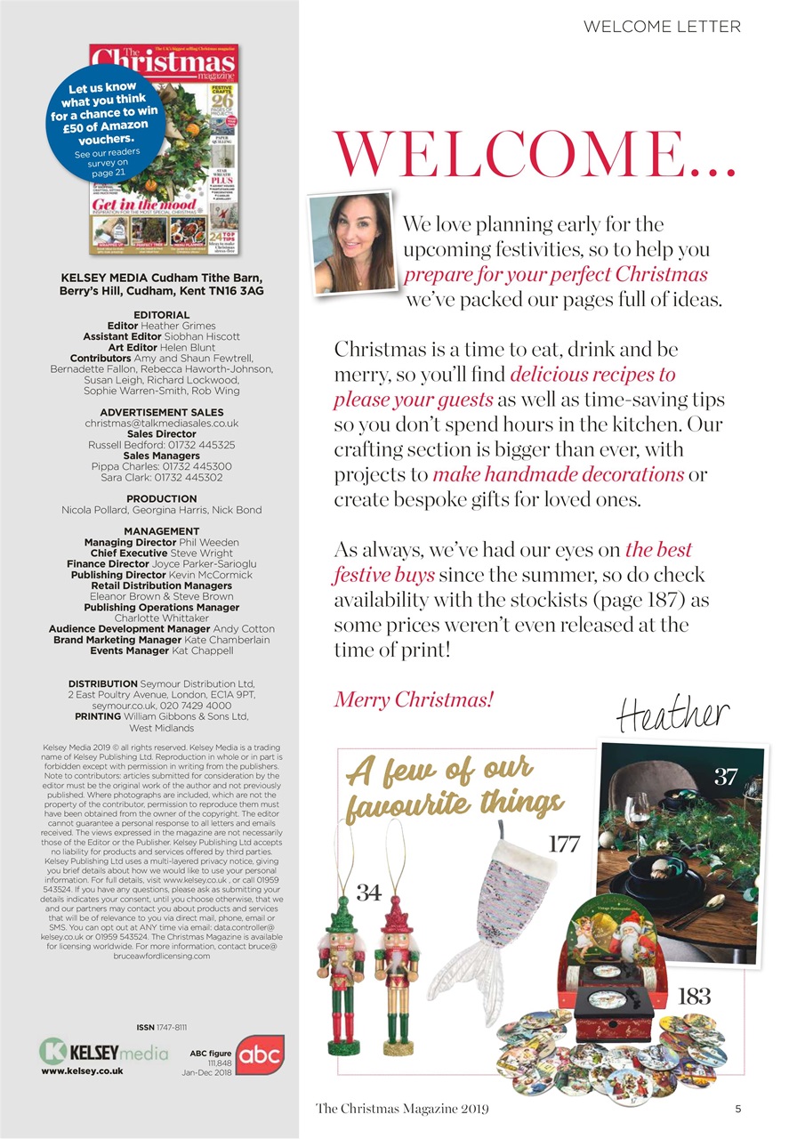 The Christmas Magazine Preview Pages