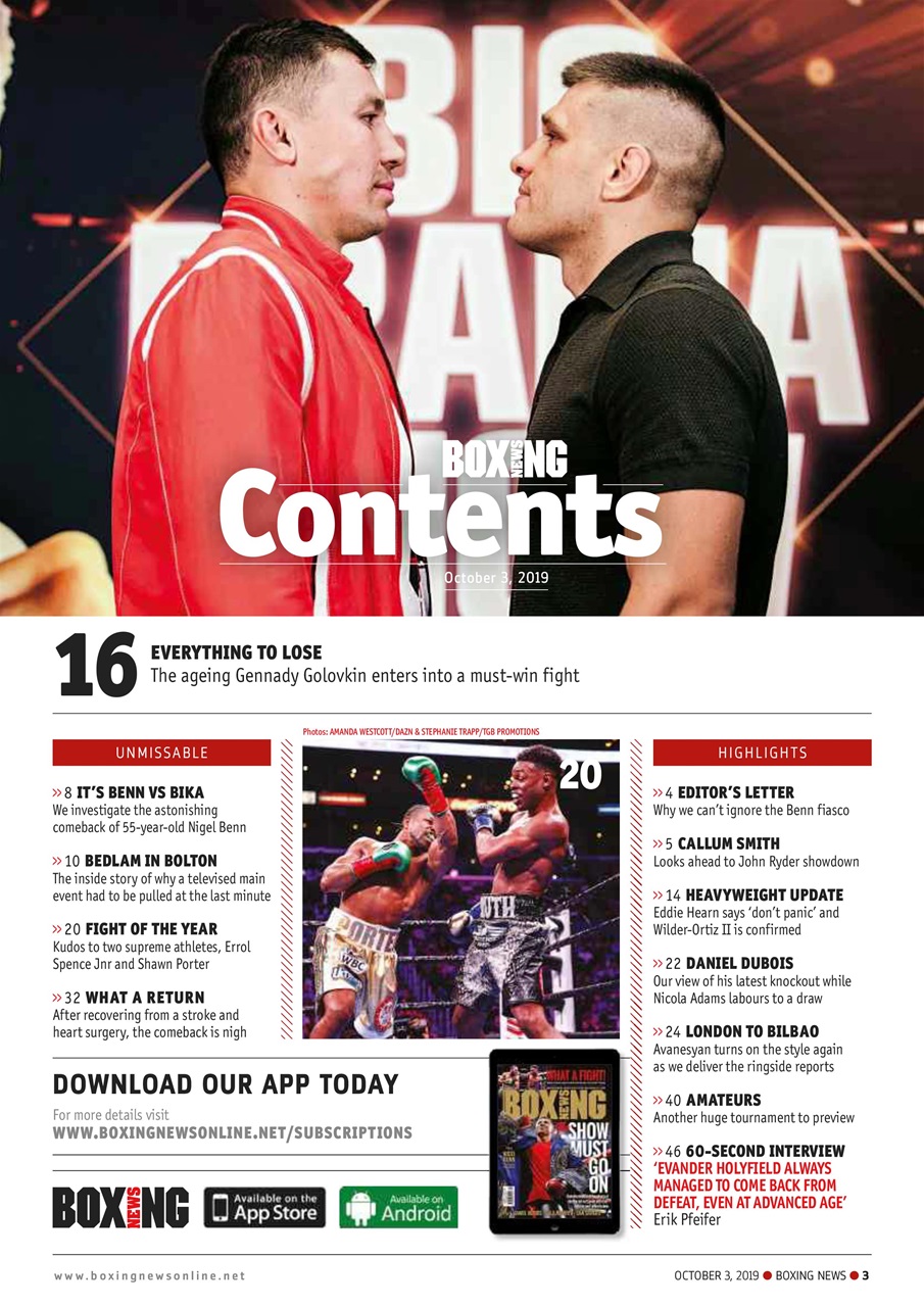 Boxing News Preview Pages