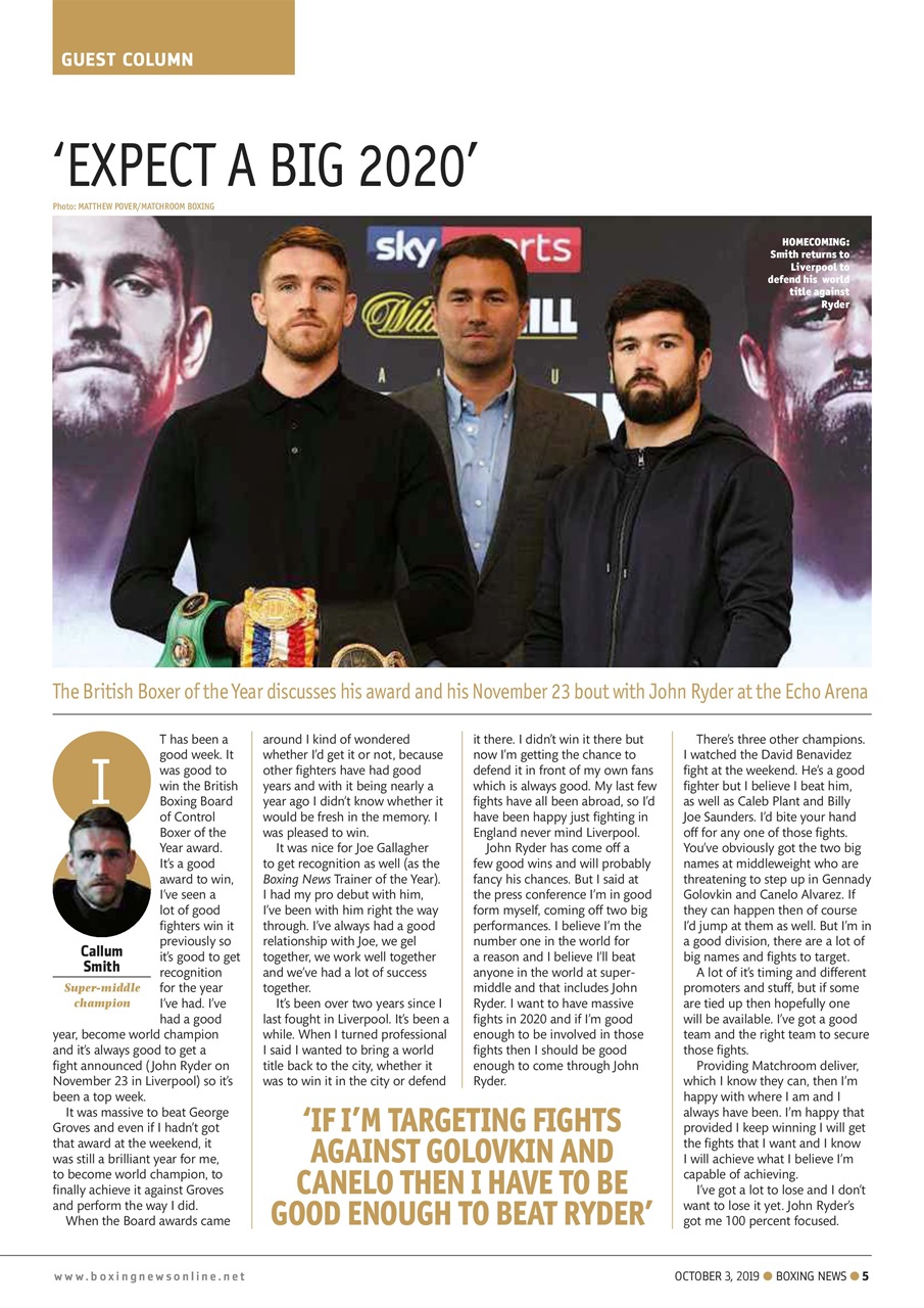 Boxing News Preview Pages