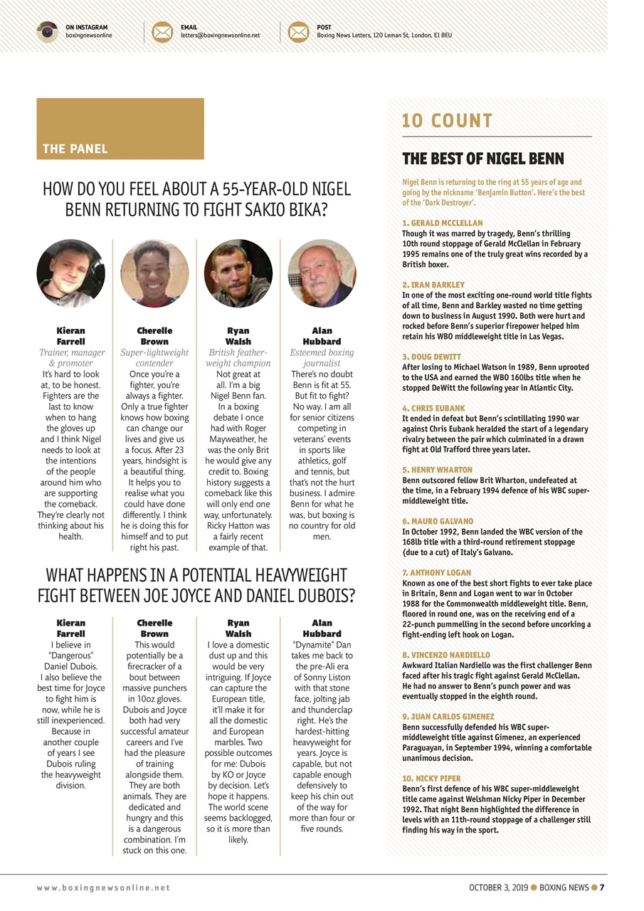 Boxing News Preview Pages