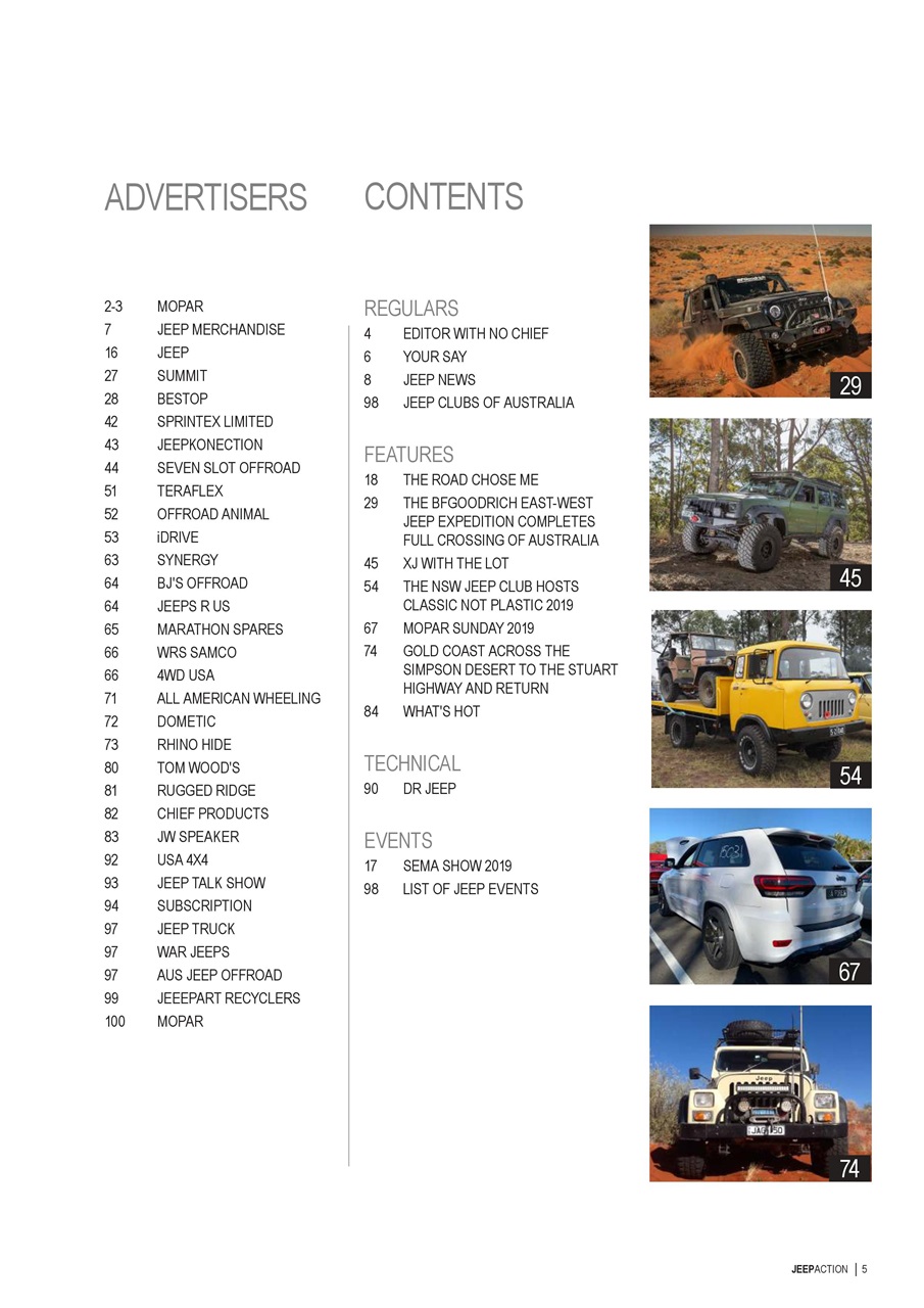 Jeep Action Preview Pages