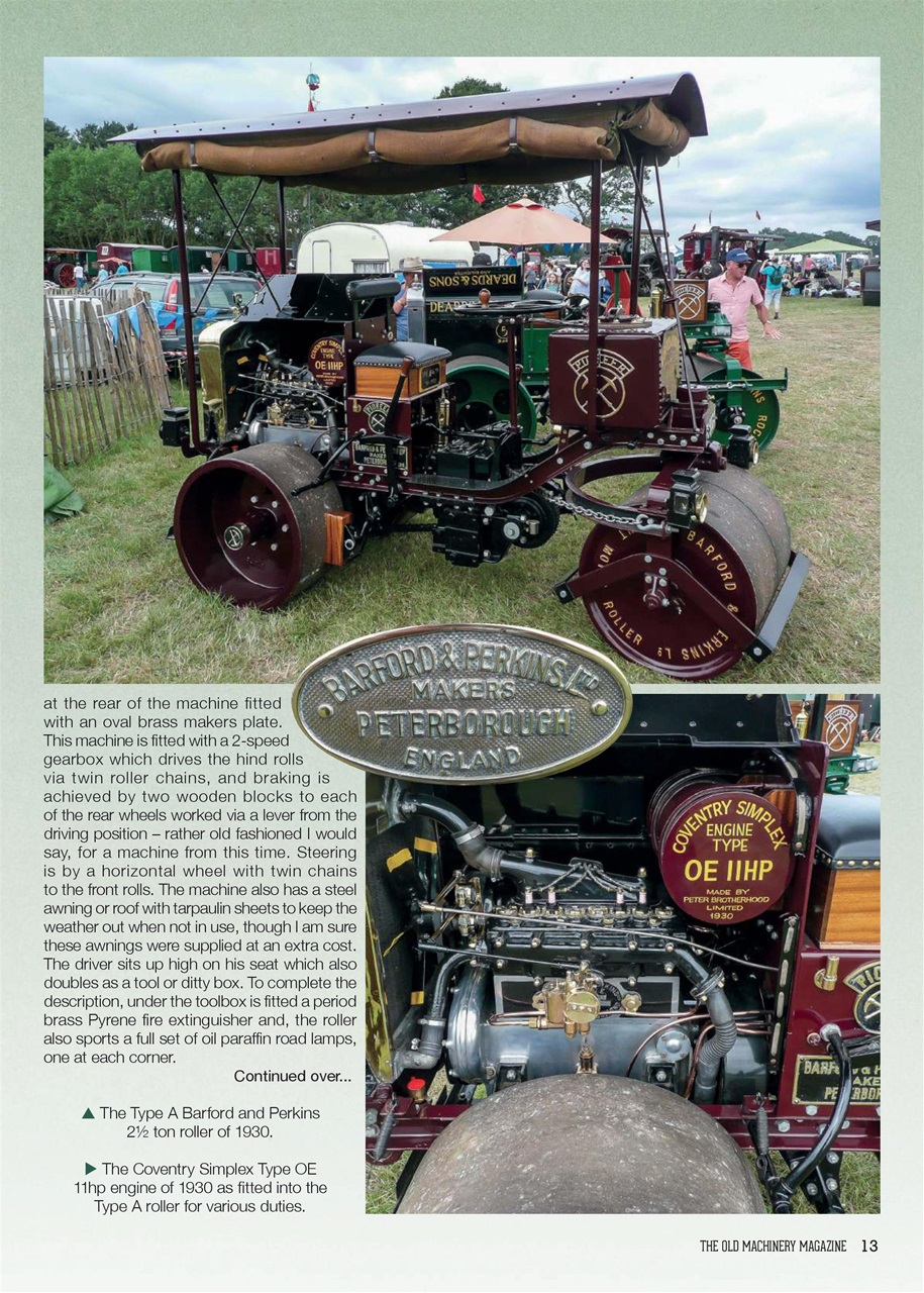 The Old Machinery Magazine Preview Pages
