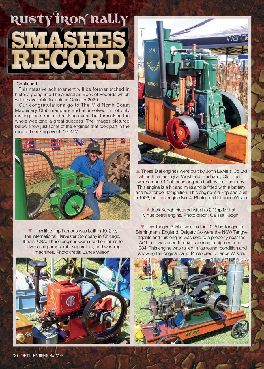 The Old Machinery Magazine Preview Pages