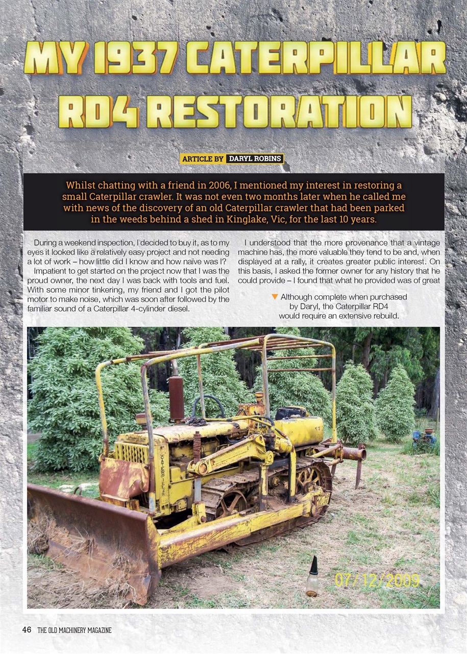 The Old Machinery Magazine Preview Pages