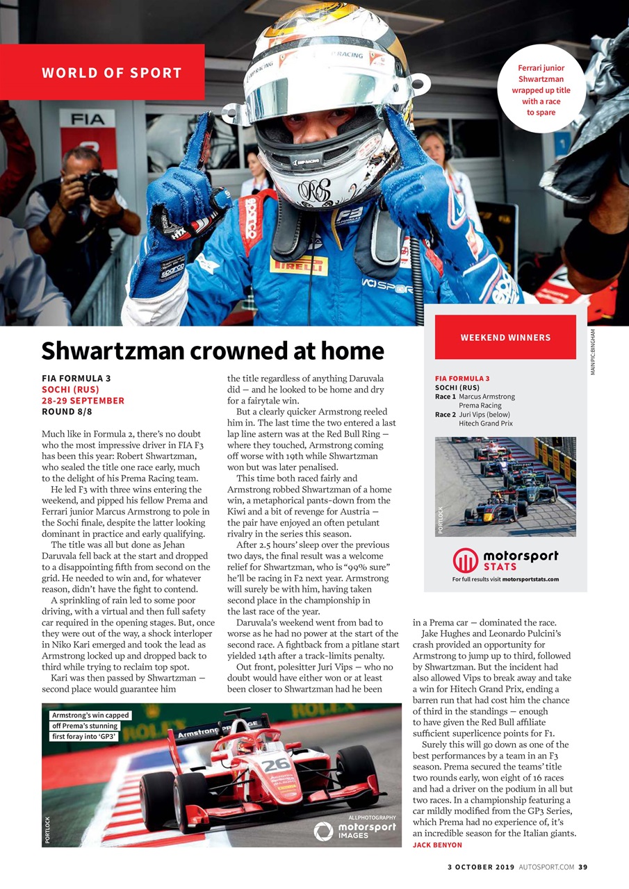 Autosport Preview Pages