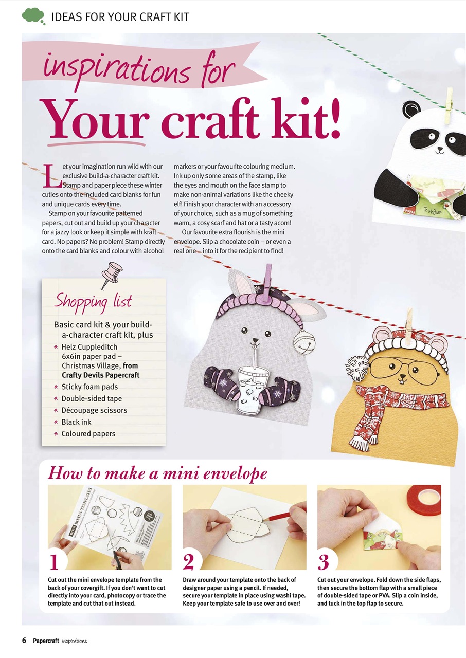 Papercraft Inspirations Preview Pages