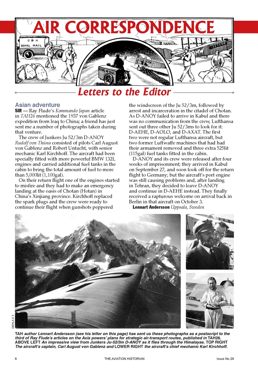 The Aviation Historian Magazine Preview Pages