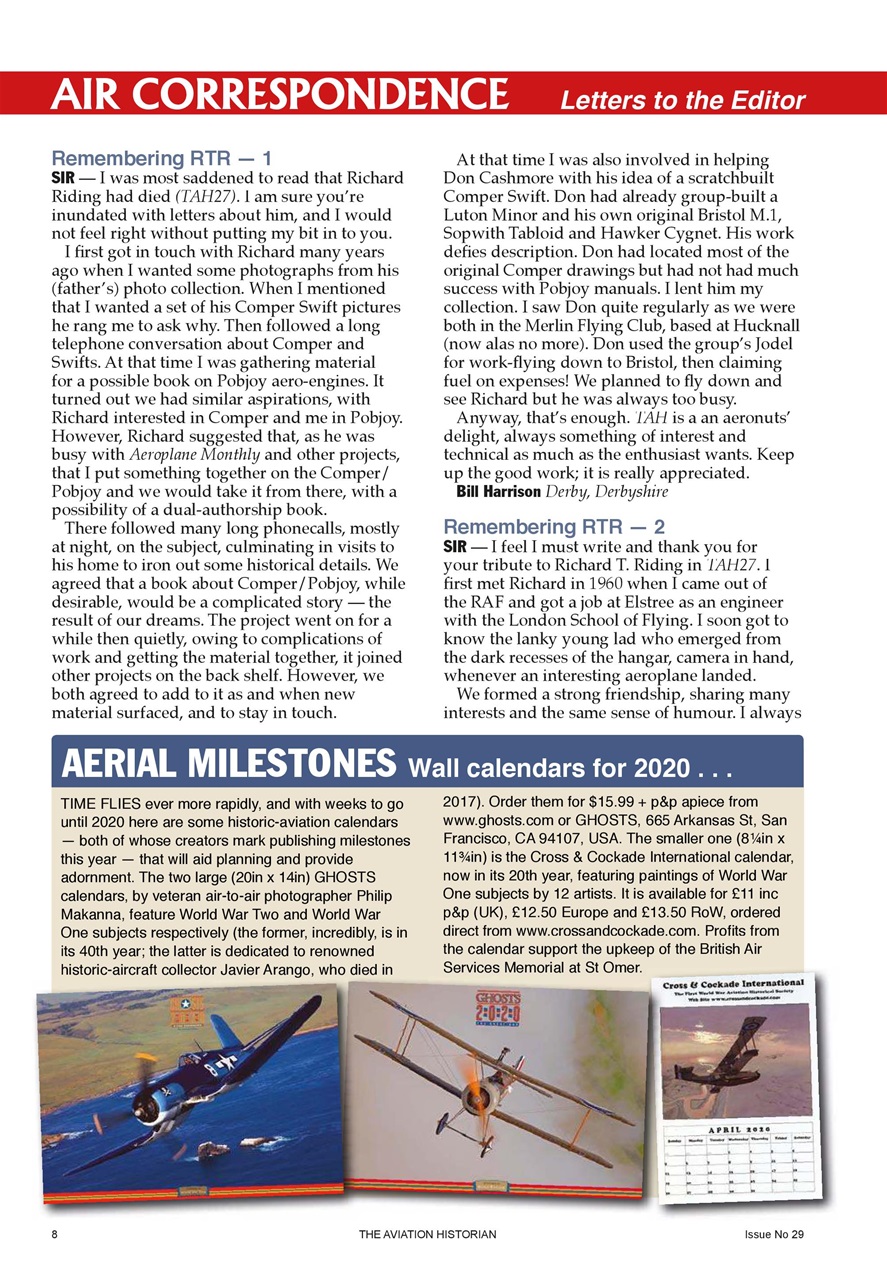 The Aviation Historian Magazine Preview Pages