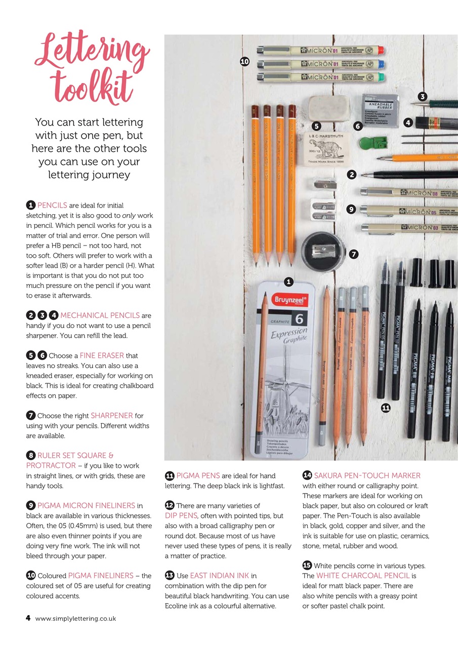 Simply Lettering Preview Pages