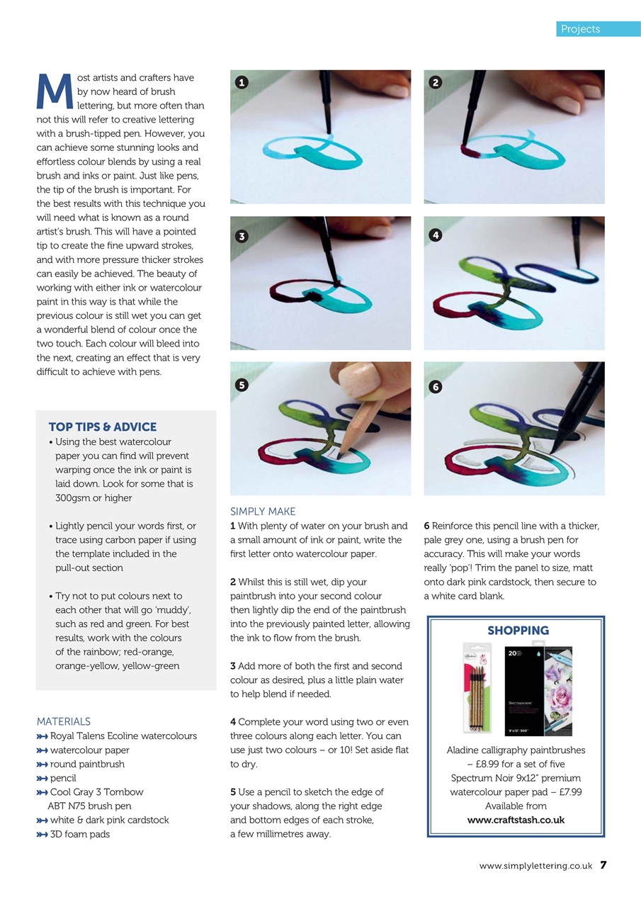 Simply Lettering Preview Pages