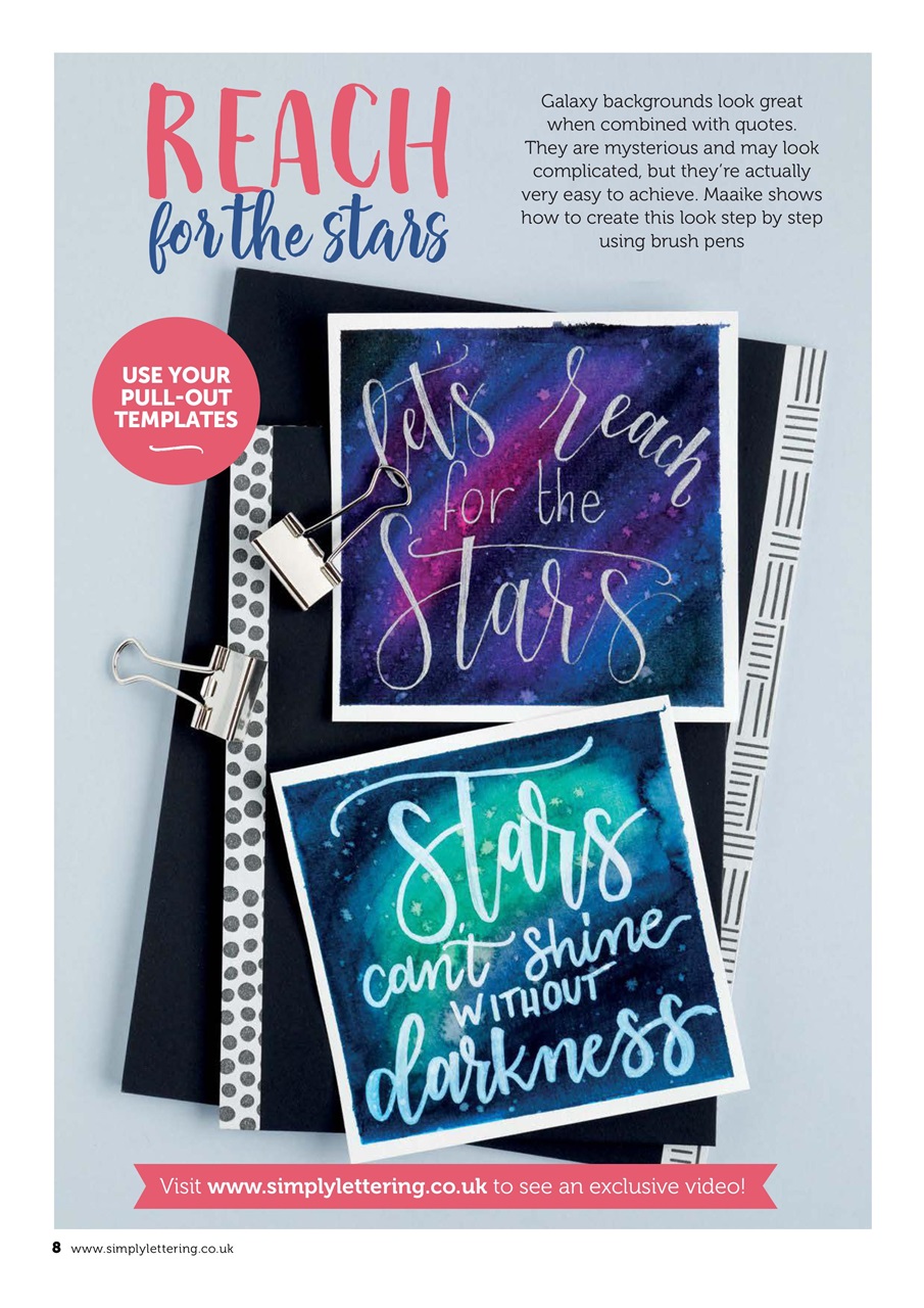 Simply Lettering Preview Pages