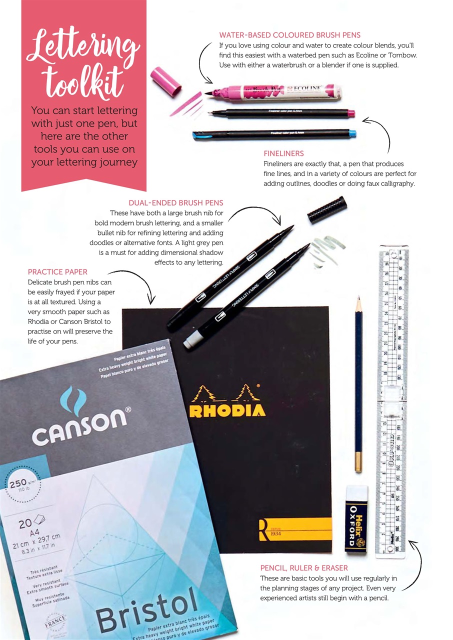 Simply Lettering Preview Pages