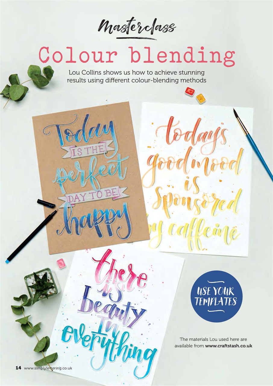 Simply Lettering Preview Pages