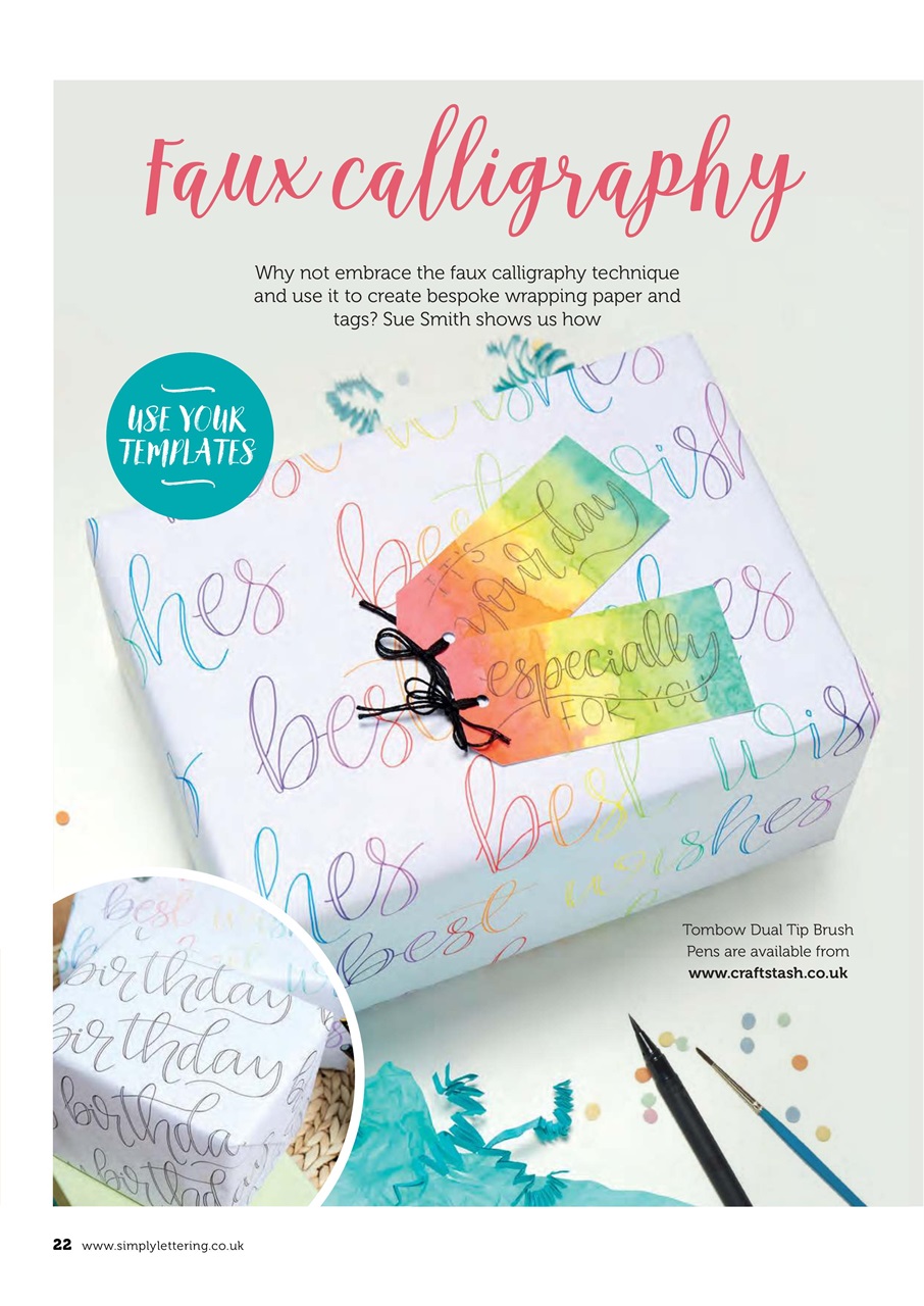 Simply Lettering Preview Pages