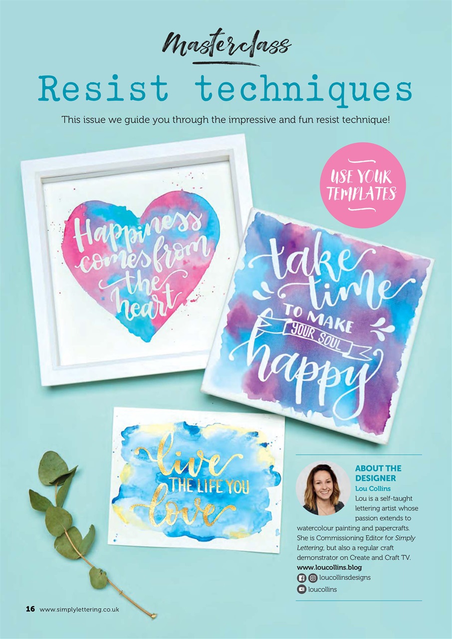 Simply Lettering Preview Pages