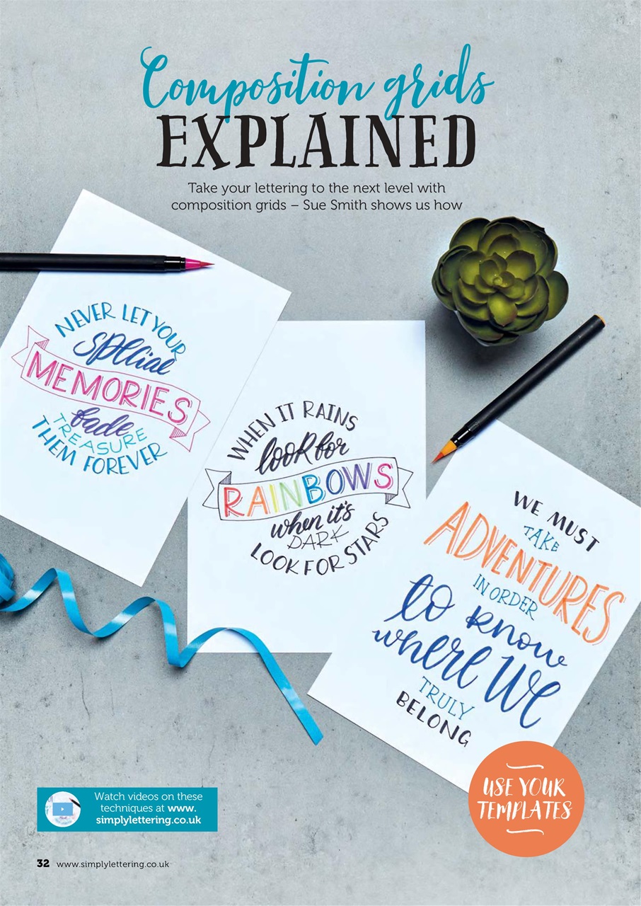 Simply Lettering Preview Pages