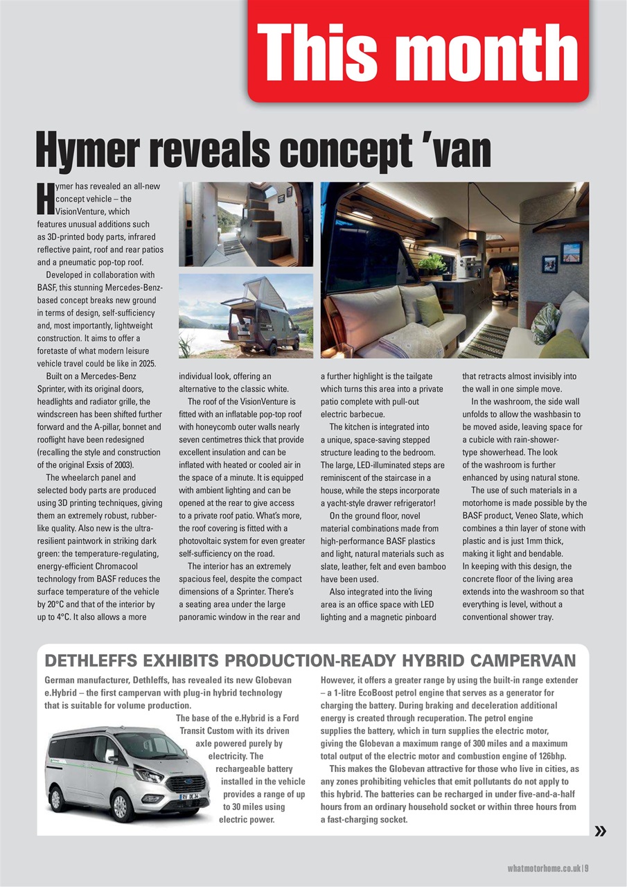 What Motorhome magazine Preview Pages