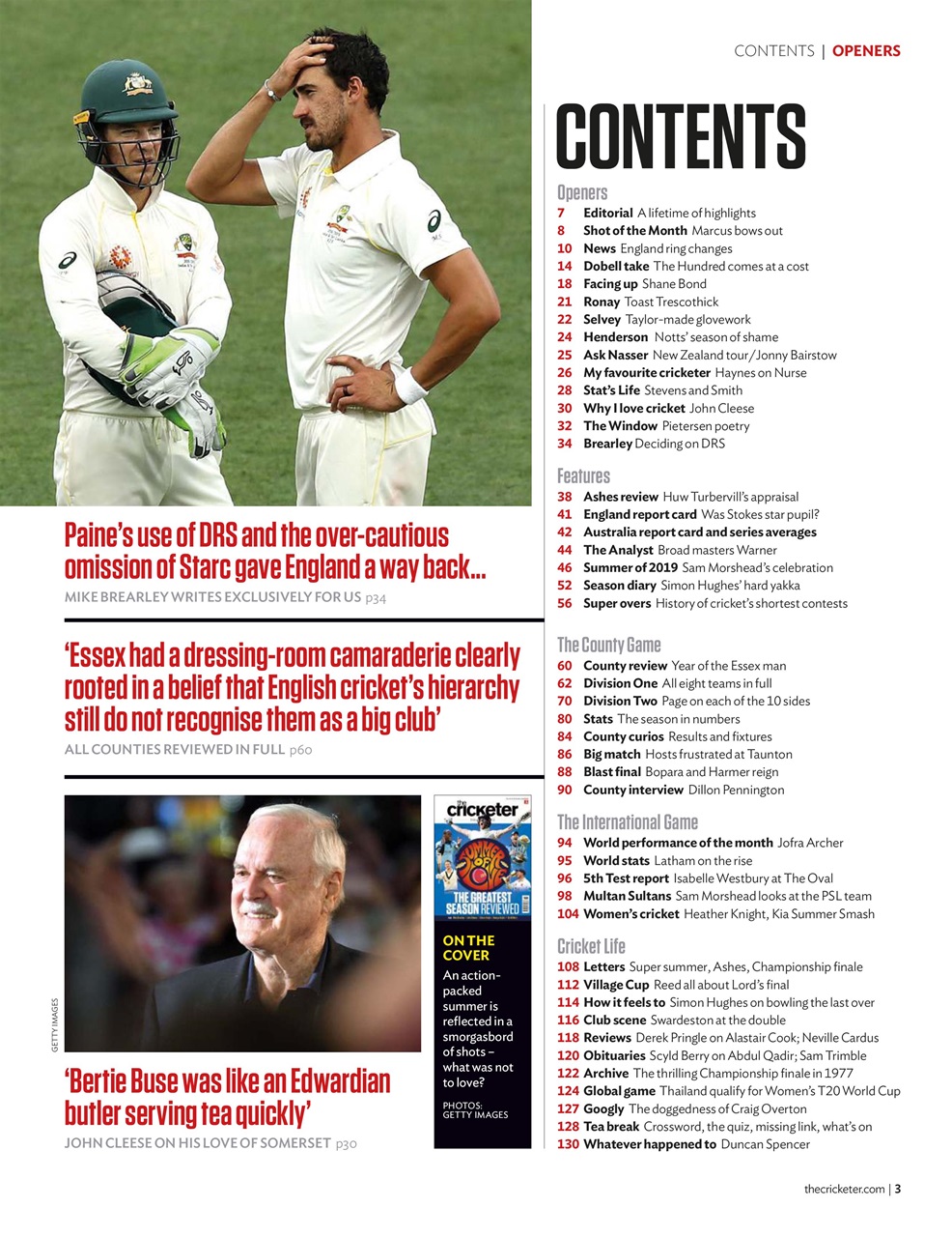 The Cricketer Magazine Preview Pages