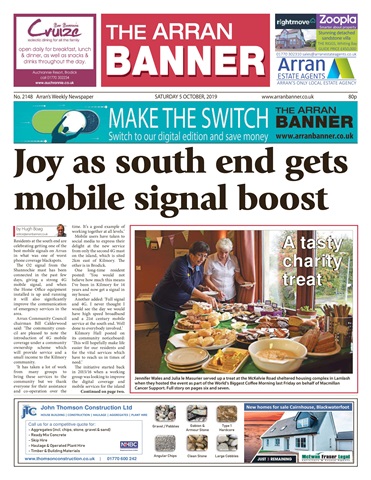Arran Banner issue 5th October 2019