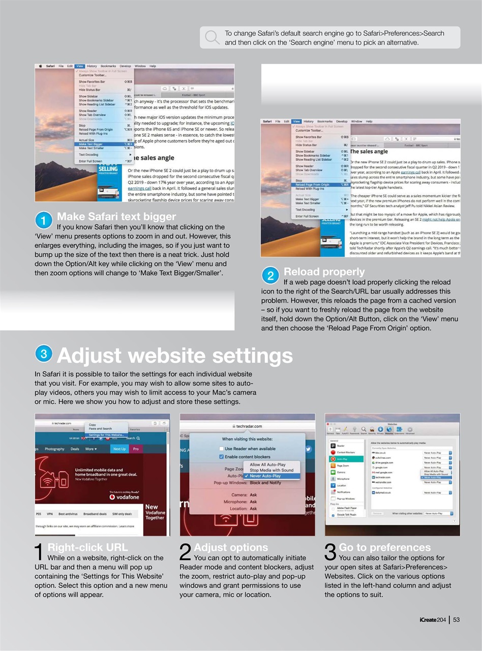 iCreate Preview Pages