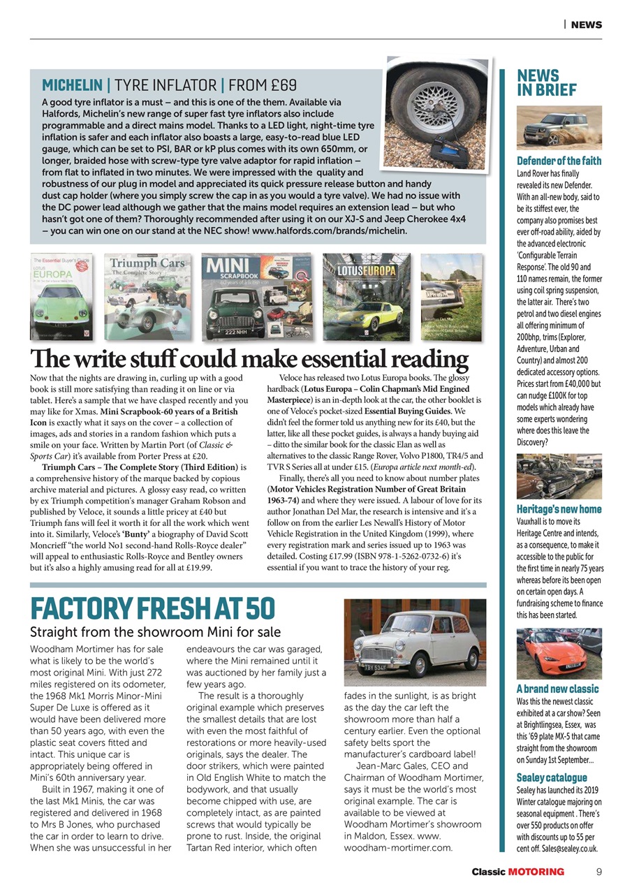 Classic Motoring Preview Pages