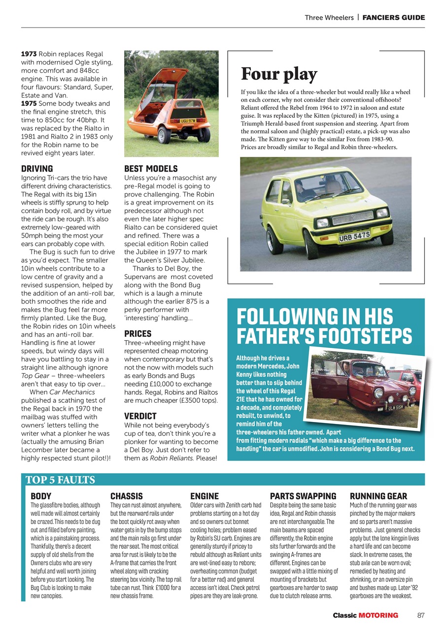 Classic Motoring Preview Pages