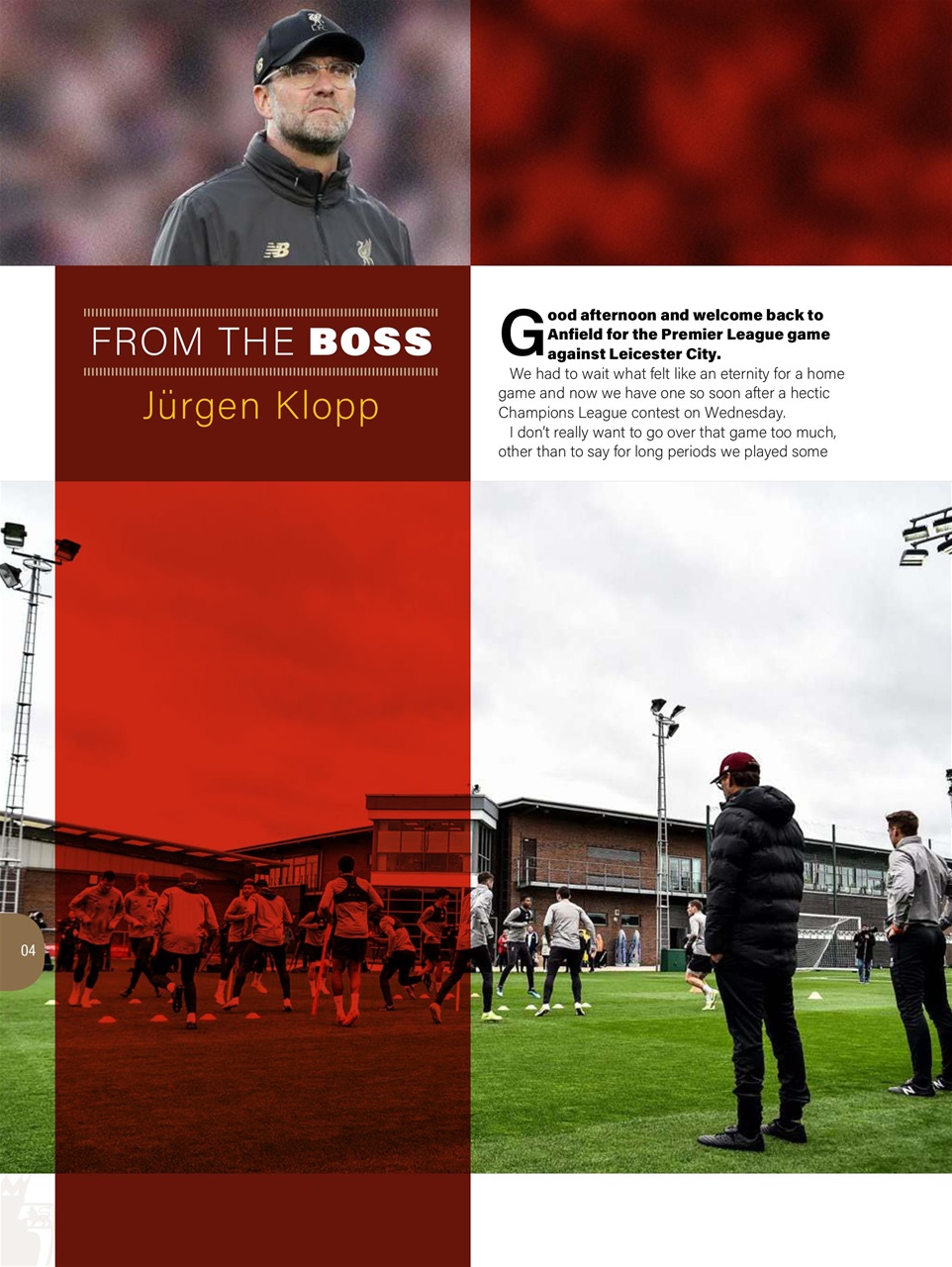 Liverpool FC Programmes Preview Pages