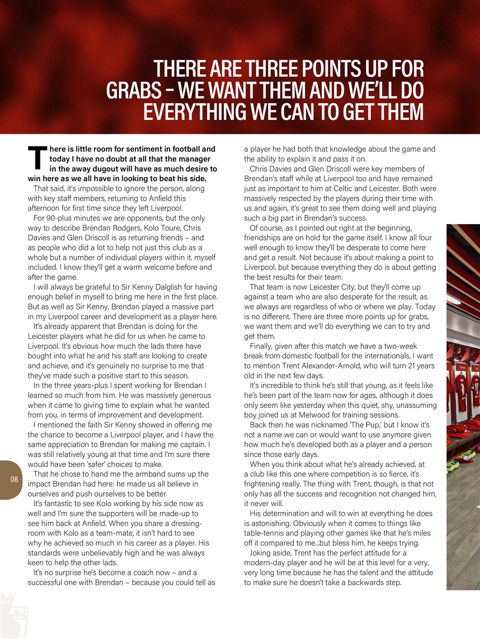 Liverpool FC Programmes Preview Pages