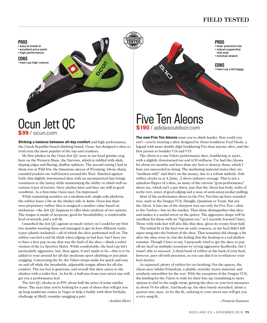 Rock and Ice Preview Pages