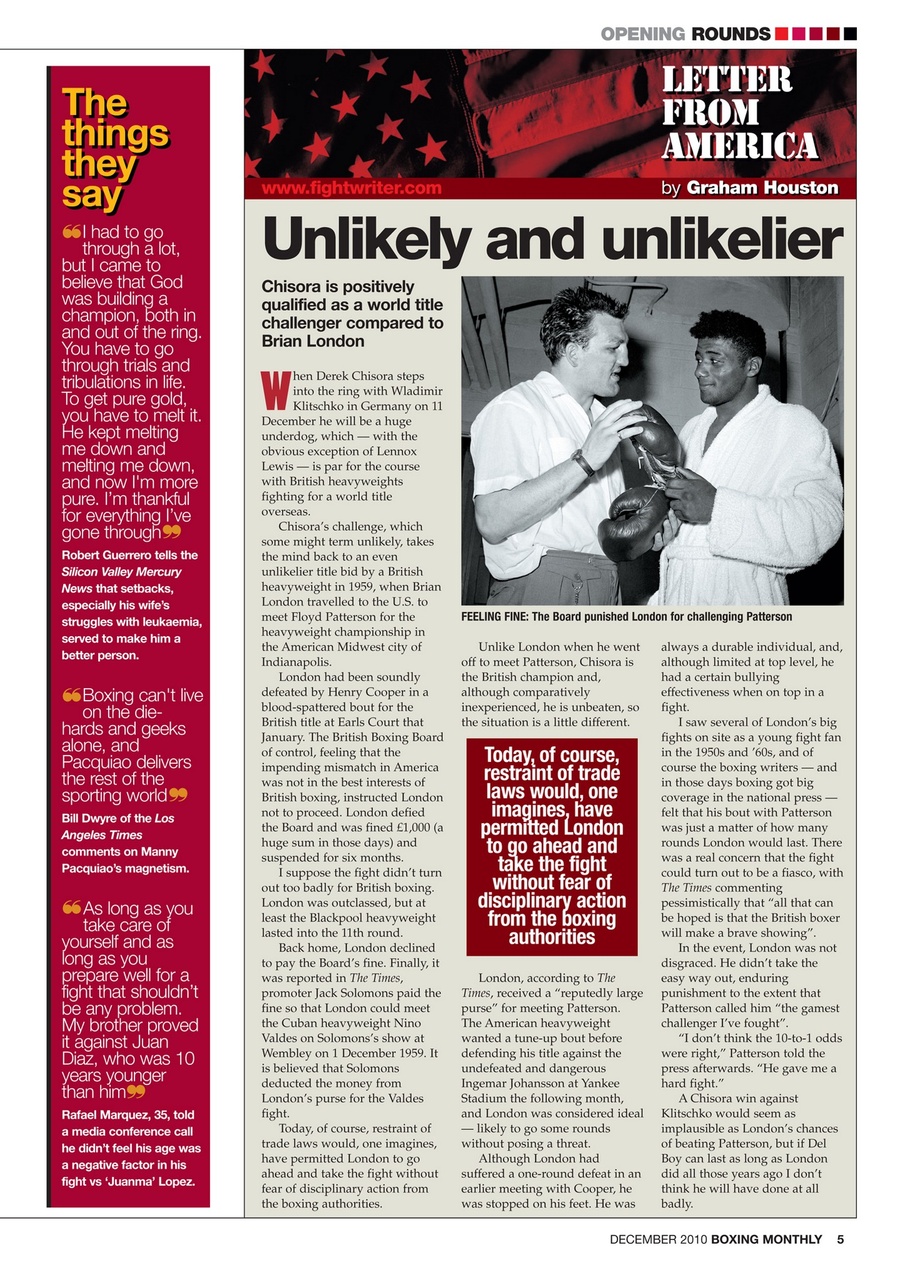 Boxing Monthly Preview Pages