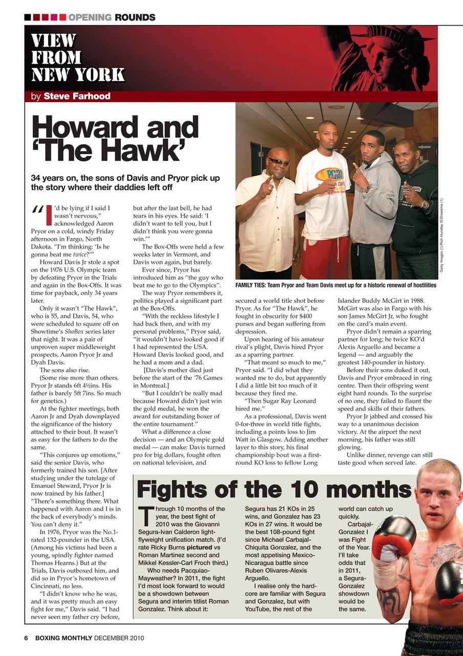 Boxing Monthly Preview Pages